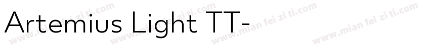 Artemius Light TT字体转换